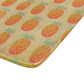 Boho-Tropischer Ananas Schneidebrett (Ecke)