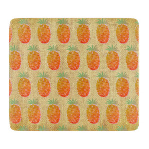 Boho-Tropischer Ananas Schneidebrett