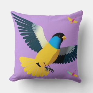 Boho-Tropischer-Vogel-Natur-Inspirierter-Dekor Kissen