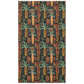 Boho-Tropisches-afrikanisches-Mudcloth-Muster Tischdecke (Vorderseite)