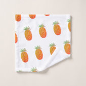 Boho Tropisches Ananas Badhandtuch Set (Waschlappen)