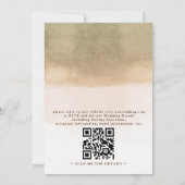 Boho-Tropisches-Blumen-Wüsten-Chic-QR-Code-Hochzei Einladung (Rückseite)