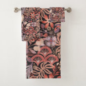 Boho-Tropisches Blumenmuster Badhandtuch Set (Insitu)
