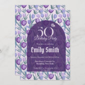 Boho Tulip Fantasy Outdoor Birthday Einladung (Vorne/Hinten)