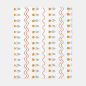 Boho Tulip Tropical Floral Botanischer Frühling So Fleecedecke (Vorderseite)