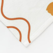 Boho Tulip Tropical Floral Botanischer Frühling So Fleecedecke (Ecke)