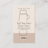 Boho Tumbler Instruction Package Insert Visitenkarte (Vorderseite)