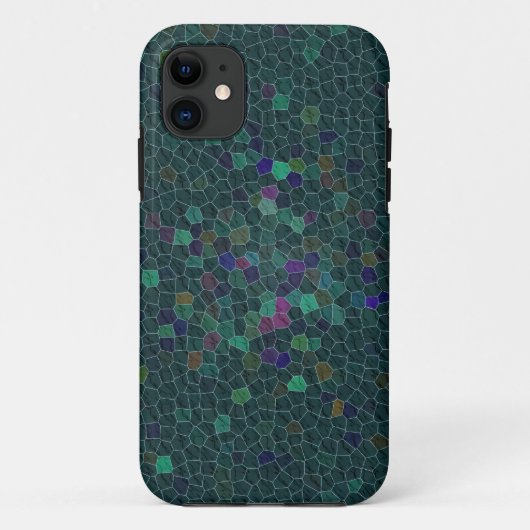 Boho Türkis gesteppte Fliesen-ethnische Grafik Case-Mate iPhone Hülle (Rückseite)