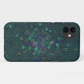 Boho Türkis gesteppte Fliesen-ethnische Grafik Case-Mate iPhone Hülle (Rückseite (Horizontal))