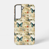 Boho Türkis Schmetterling Botanischer Garten Druck