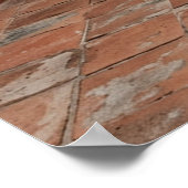 Boho Turquoise Desert Courtyard, Rustic Staircase Poster (Ecke)