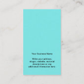 Boho Turquoise Earring Display Card Visitenkarte (Rückseite)