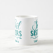 Boho Turquoise Soul Sisters Script Individuelle Na Kaffeetasse (Mittel)