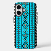 Boho Turquoise Tribal iPhone Case (Rückseite)