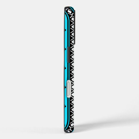 Boho Turquoise Tribal iPhone Case (Rückseite / Rechts)