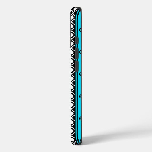 Boho Turquoise Tribal iPhone Case (Rückseite / Links)
