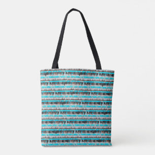 Boho Turquoise, White, Black & Brown Tasche