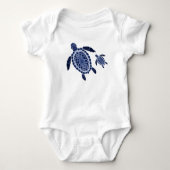 Boho Turtles Baby Jersey Bodysuit Baby Strampler (Vorderseite)