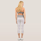 Boho Twigs & Pinecone Weihnachtsausweis986 Capri Leggings (Rückseite)
