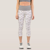 Boho Twigs & Pinecone Weihnachtsausweis986 Capri Leggings (Vorderseite)