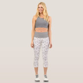Boho Twigs & Pinecone Weihnachtsausweis986 Capri Leggings (Vorderseite)