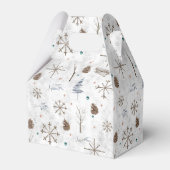 Boho Twigs & Pinecone Weihnachtsausweis986 Geschenkschachtel (Rückseite)