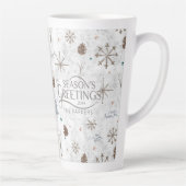 Boho Twigs & Pinecone Weihnachtsausweis986 Milchtasse (Rechts)