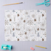 Boho Twigs & Pinecone Weihnachtsausweis986 Seidenpapier (Basteln)
