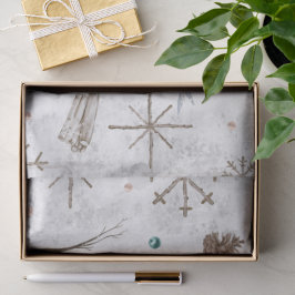Boho Twigs & Pinecone Weihnachtsausweis986 Seidenpapier