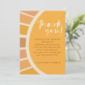 Boho Twins Erster Ausflug rund um das Sun Foto 1 G Dankeskarte (Stehend Vorderseite)