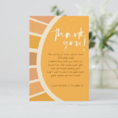 Boho Twins Erster Ausflug rund um das Sun Foto 1 G Dankeskarte (Stehend Vorderseite)