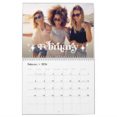 Boho Typografie und Stars | Friends Foto Kalender (Feb 2026)