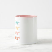 Boho Typographic Teacher Apprecision Tasse (Zentrum)