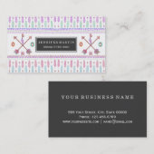 Boho Typogrpahy Stammes- aztekisches Visitenkarte (Vorne/Hinten)