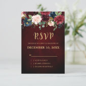 Boho UAWG RSVP Karte (Stehend Vorderseite)