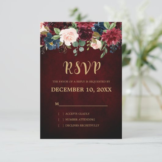 Boho UAWG RSVP Karte (Stehend Vorderseite)