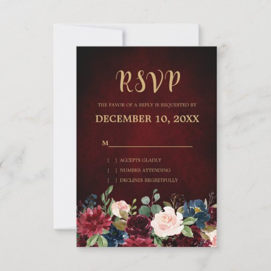 Boho UAWG RSVP Karte (Vorderseite)