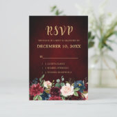 Boho UAWG RSVP Karte (Stehend Vorderseite)