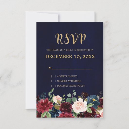Boho UAWG RSVP Karte (Vorderseite)