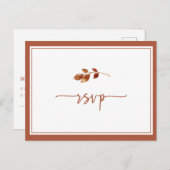 Boho UAWG Wedding Postcard Postkarte (Vorne/Hinten)