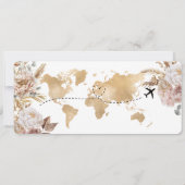 Boho Überraschung Geburtstag Boarding Pass Ticket Einladung (Rückseite)