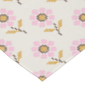 Boho Ukrainian Folk Cross Stitch Floral Tischdecke (Schrägansicht)