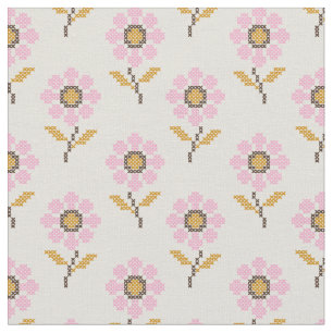 Boho Ukrainian Folk Muster Fabric Stoff