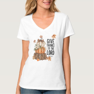 Boho und kunstvolle Kürbisse - Danket dem Herrn T-Shirt