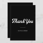 Boho und Retro Black | BRAUTPARTY Einladung (Vorne/Hinten)