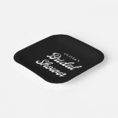 Boho und Retro Black | BRAUTPARTY Pappteller (Gewinkelt)