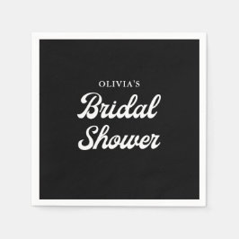 Boho und Retro Black | BRAUTPARTY Serviette