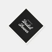 Boho und Retro Black | BRAUTPARTY Serviette (Ecke)