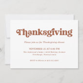 Boho und Retro | ERNTEDANK Einladung (Vorderseite)