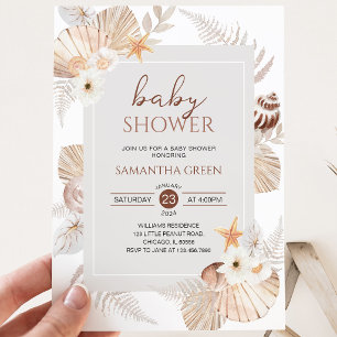 Boho Under the Sea Baby Shower Einladung